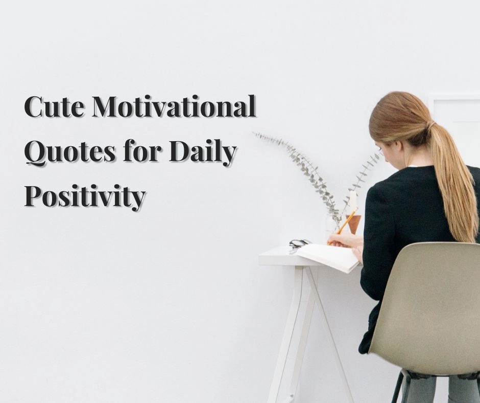 Cute Motivational Quotes for Daily Positivity