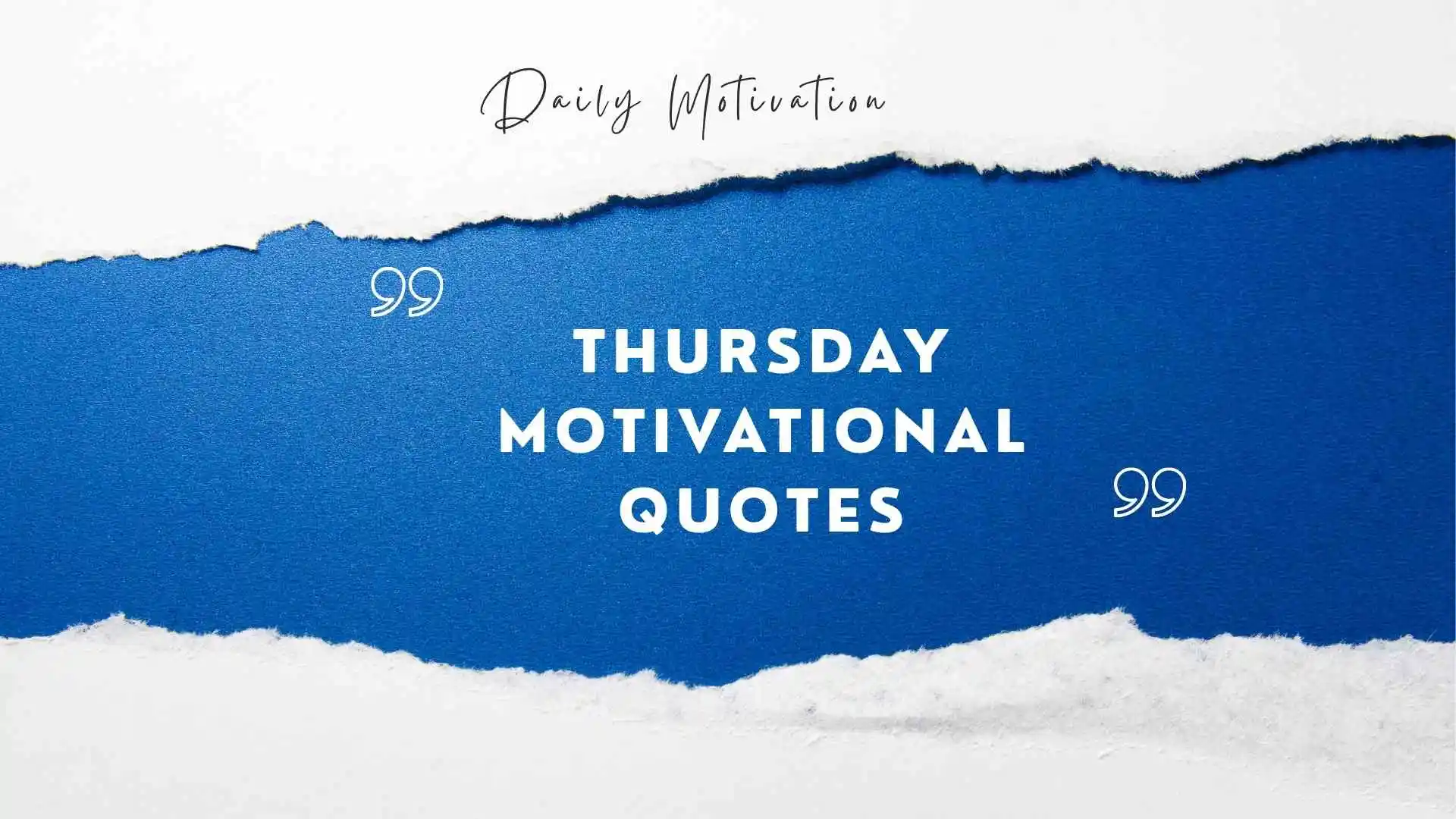 Thursday Motivational Quotes