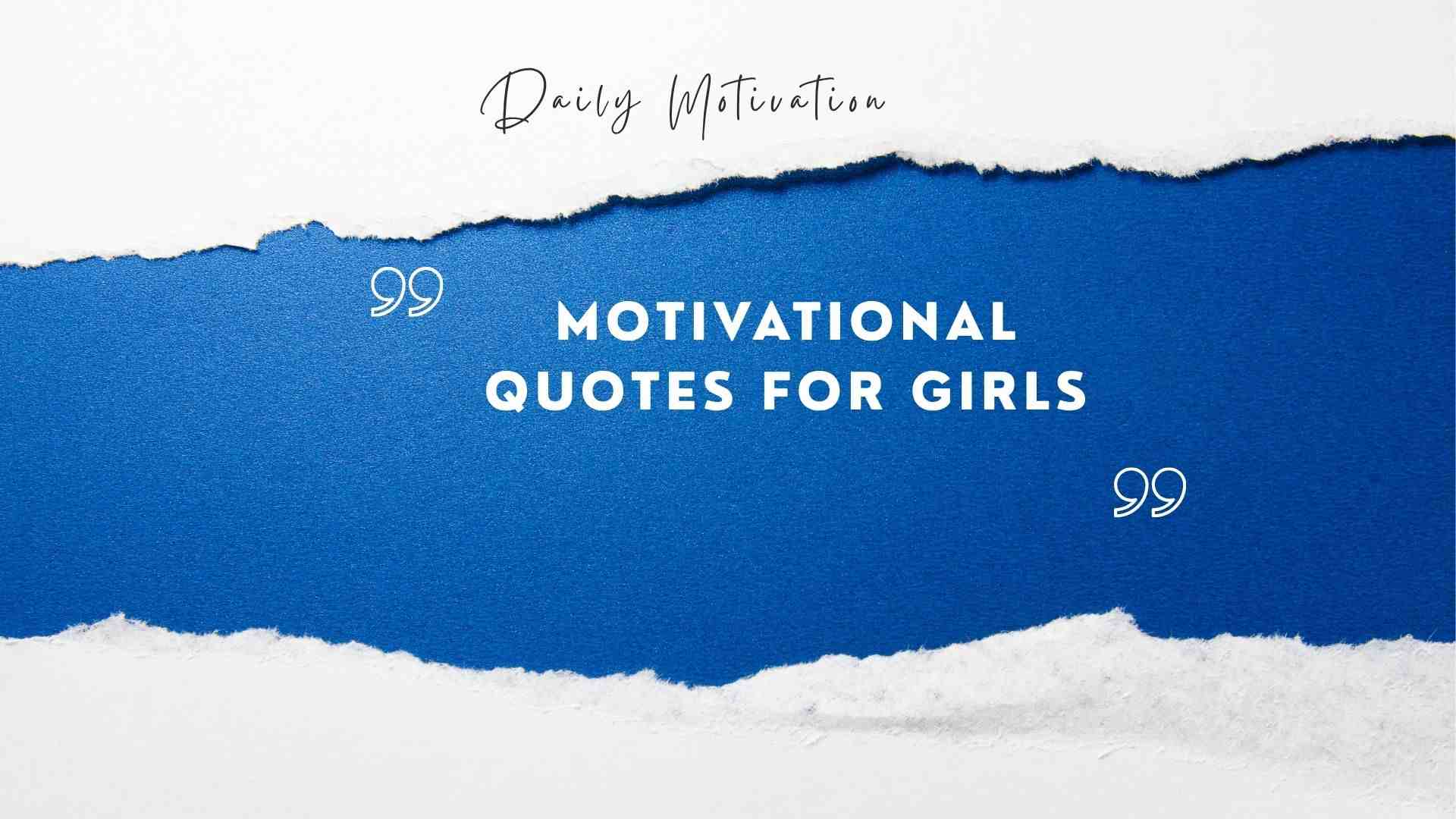 motivational quotes for girls