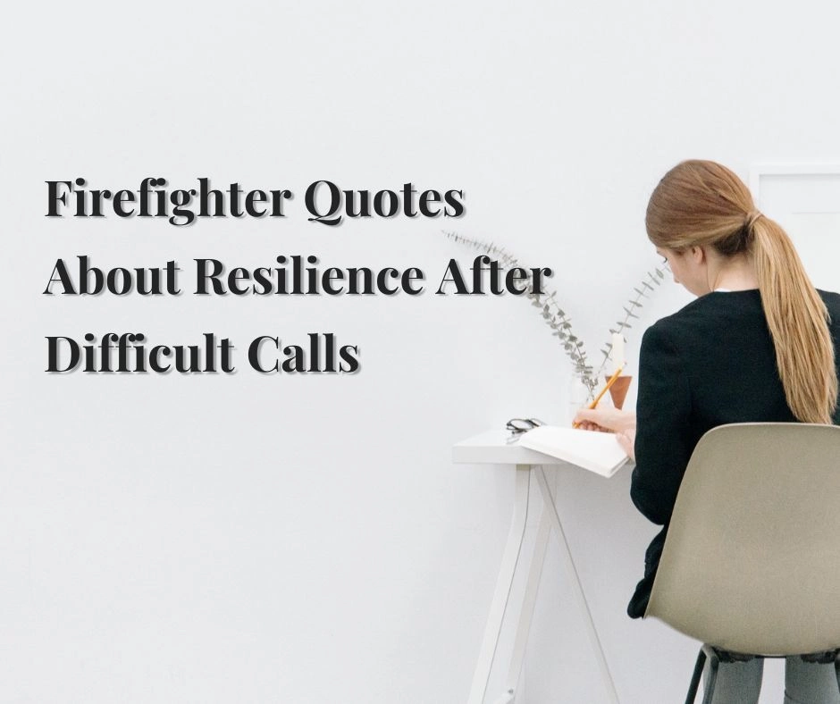 Firefighter Quotes About Resilience After Difficult Calls